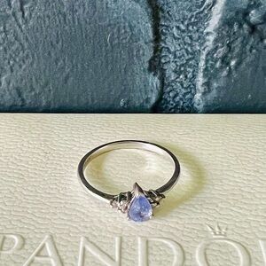 10k Natural Tanzanite and Diamond Ring, John C Rinker